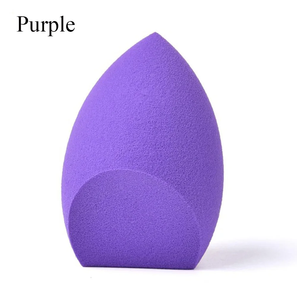 purple1 1 шт. двойной Угловой мягкая губка легко смешанные Косметическая пуховка для пудры Косметический гладкой и тонального крема крем Красота инструменты для макияжа - Цвет: purple1