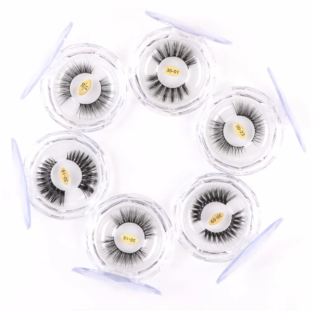 LILYCILIA искусственная норка лахсы 5D объемный эффект упакованы в Кристальный