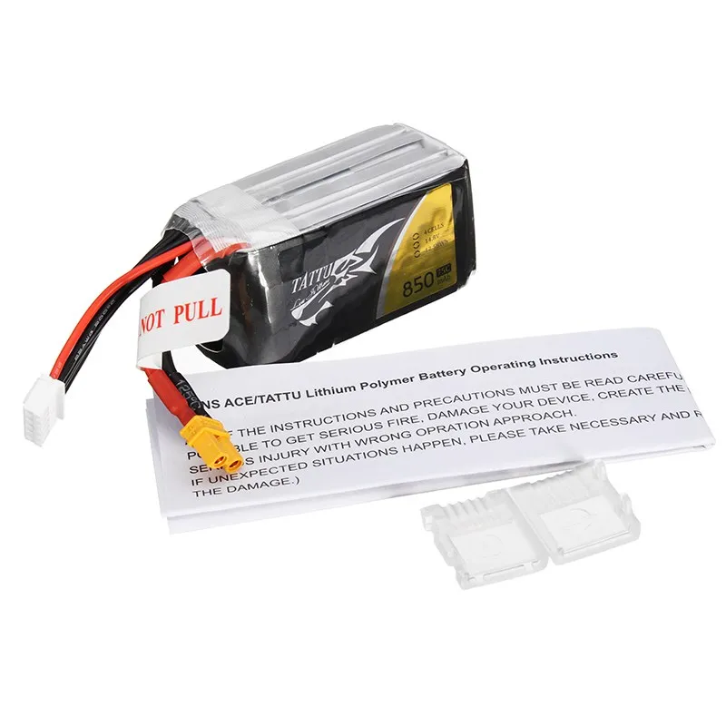 TATTU 14 8 V 850mAh 75C 12 58 WH 4S XT30U F разъем Lipo батарея для RC FPV Quad запасные части батареи