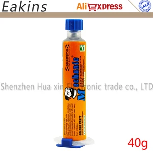 Низкотемпературная Бессвинцовая паяльная флюс MECHANIC BGA паяльная паста оловянный крем SMT паяльная паста 40 г Sn42Bi58 для печатных плат IC SMT BGA