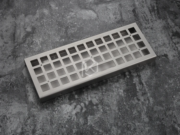 stainless steel bent case for jj40 40 jj40 custom keyboard enclosed case upper and lower case also can support planck free global shipping