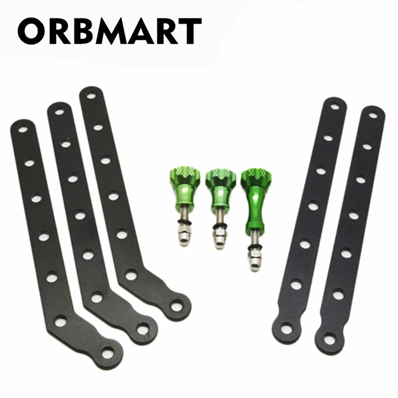

Orbmart Aluminum Alloy Extension Arms Mount Screw For Gopro Hero 8 7 6 5 4 Xiaomi Yi SJCAM SJ6000 SJ7000 Sport Action Cameras