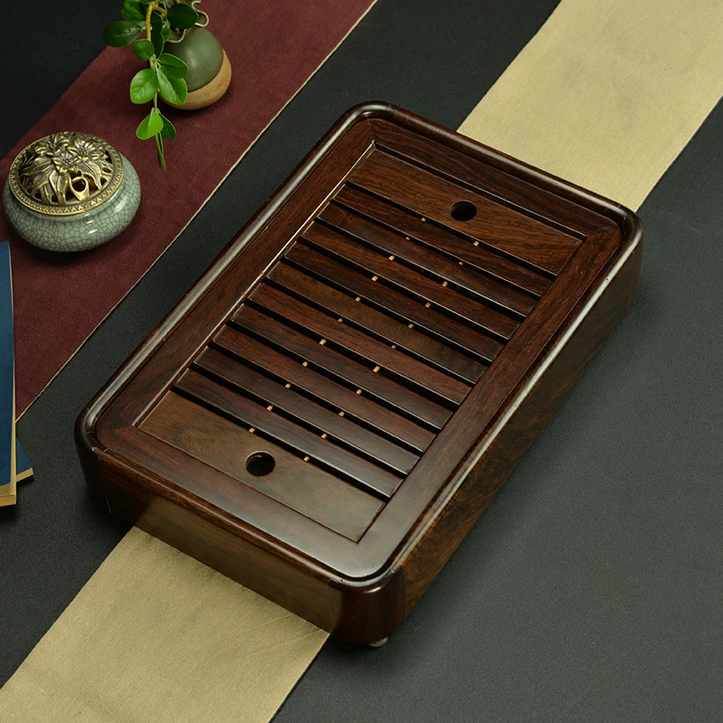 Деревянный поднос для чая кунг фу портативный деревянный хранения воды из