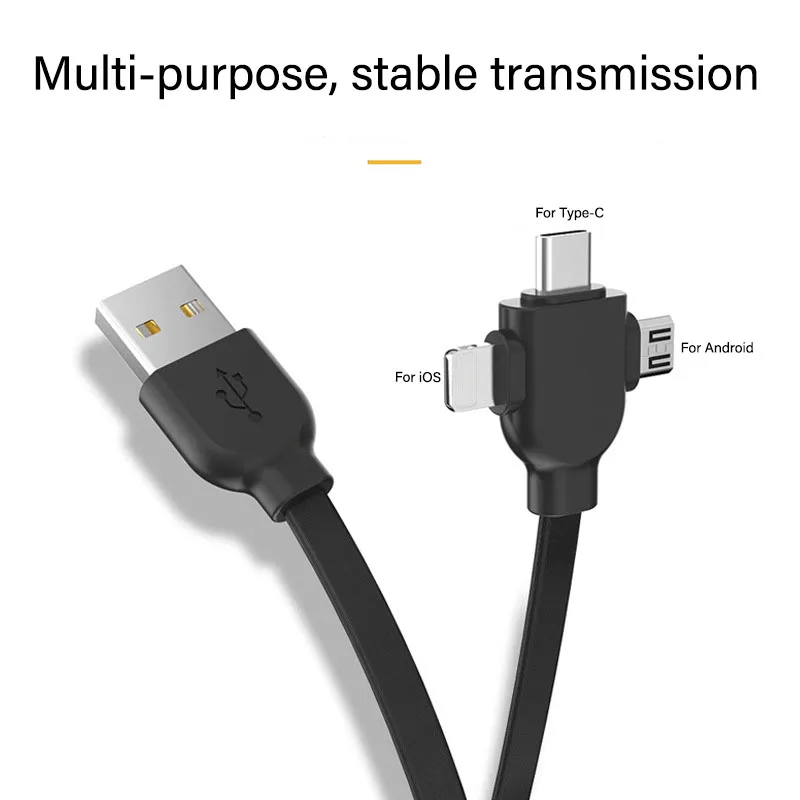 3 в 1 USB кабель type C Micro для iPhone XS IOS 12 выдвижной зарядки samsung Xiaomi синхронизации данных