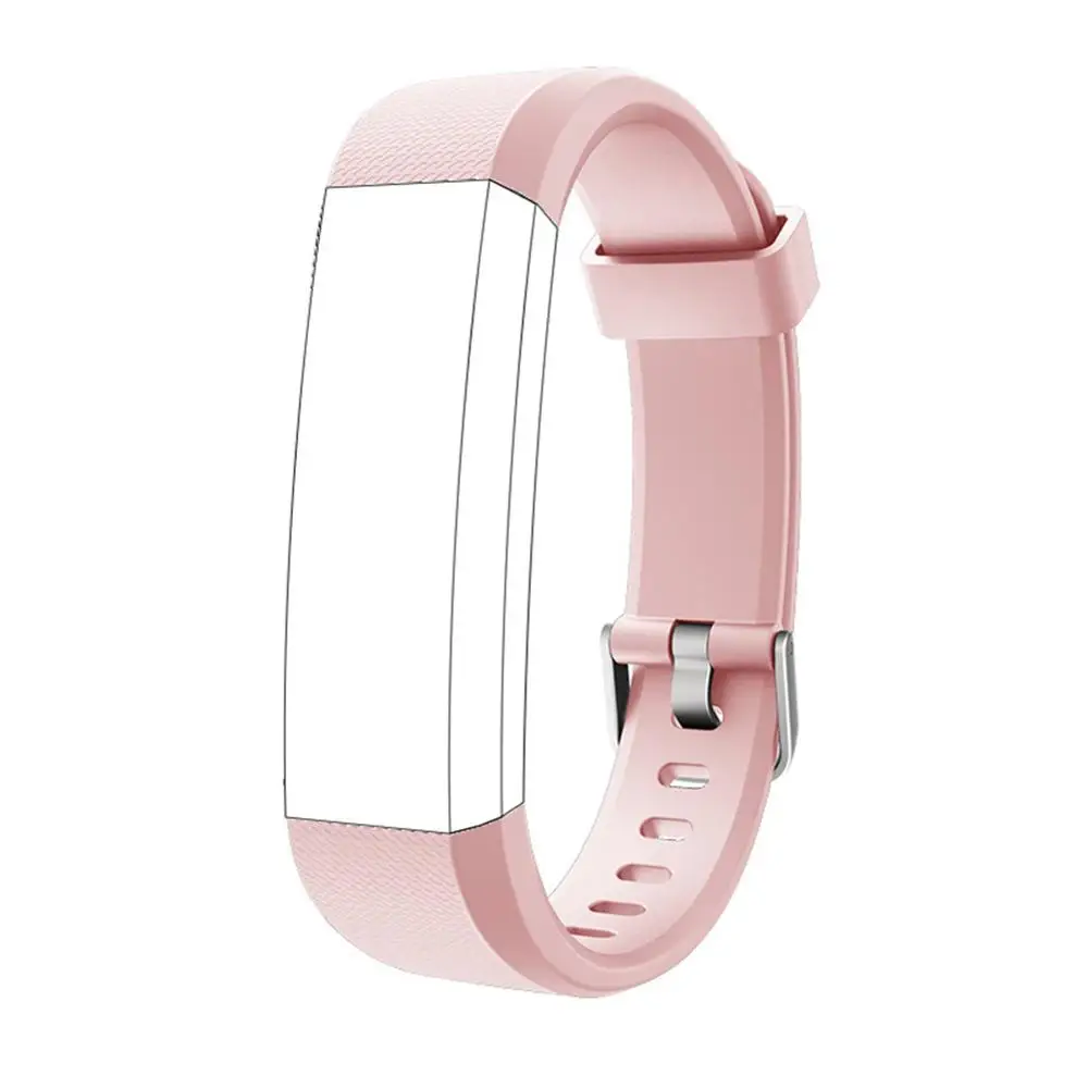 Pink Id115u часы с браслетом силиконовый сменный ремешок мягкий устойчивый к царапинам ремешок для часов для ID115 Plus фитнес-трекер - Цвет: Pink