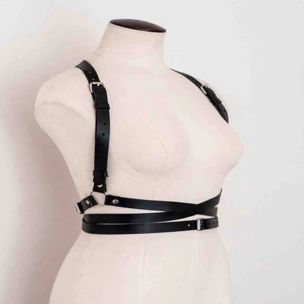 Подтяжки женские кожаные дизайнерские ручной работы | Аксессуары для одежды