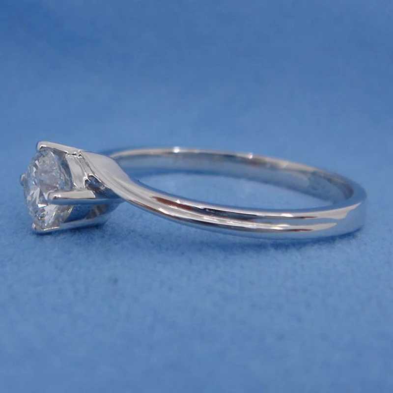 Сертифицированная элегантная Бриллиантовая Диагональ 18K бриллиантовая 0 50 карат