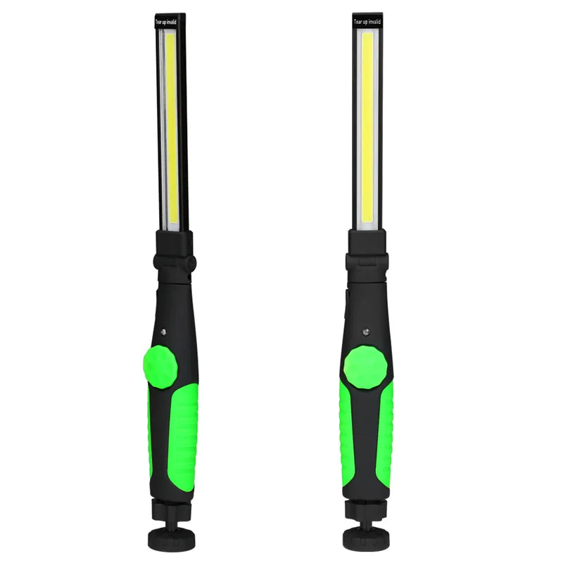 Green SANYI USB Перезаряжаемый вспышка светильник фонарь встроенный аккумулятор 3800LM Рабочий СВЕТОДИОДНЫЙ свет COB Сильный магнитный портативный фонарь - Мощность в ваттах: Green