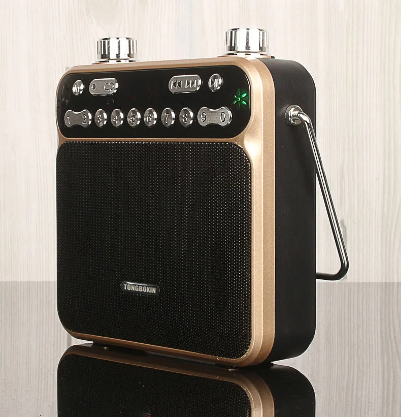 Высокая мощность Bluetooth динамик мегафон светодиодный фонарик fm-радио USB TF AUX 3,5 мм микрофон с функцией записи звука с 2 18650 тестом