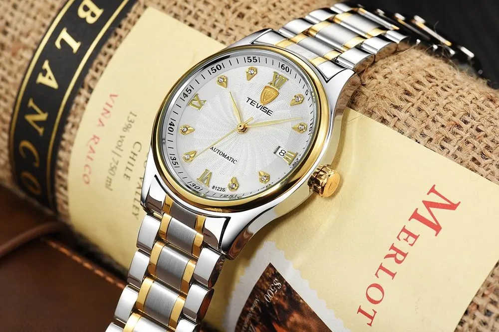 Мужские механические часы бренд Tevise Hours relojes hombre мужские часы Relogio Masculino военные спортивные мужские повседневные наручные часы