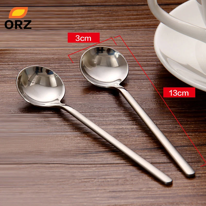 ORZ 4 шт./компл. ложка для мороженого чайный кофе с длинной ручкой десерт из
