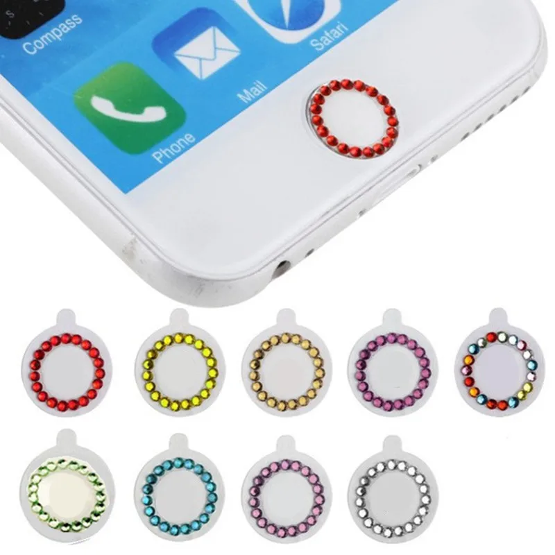 10 шт./лот ID Touch Bling Home кнопка наклейка для iPhone 7 plus 6s 8 5S se iPad наклейка|stickers for|sticker for