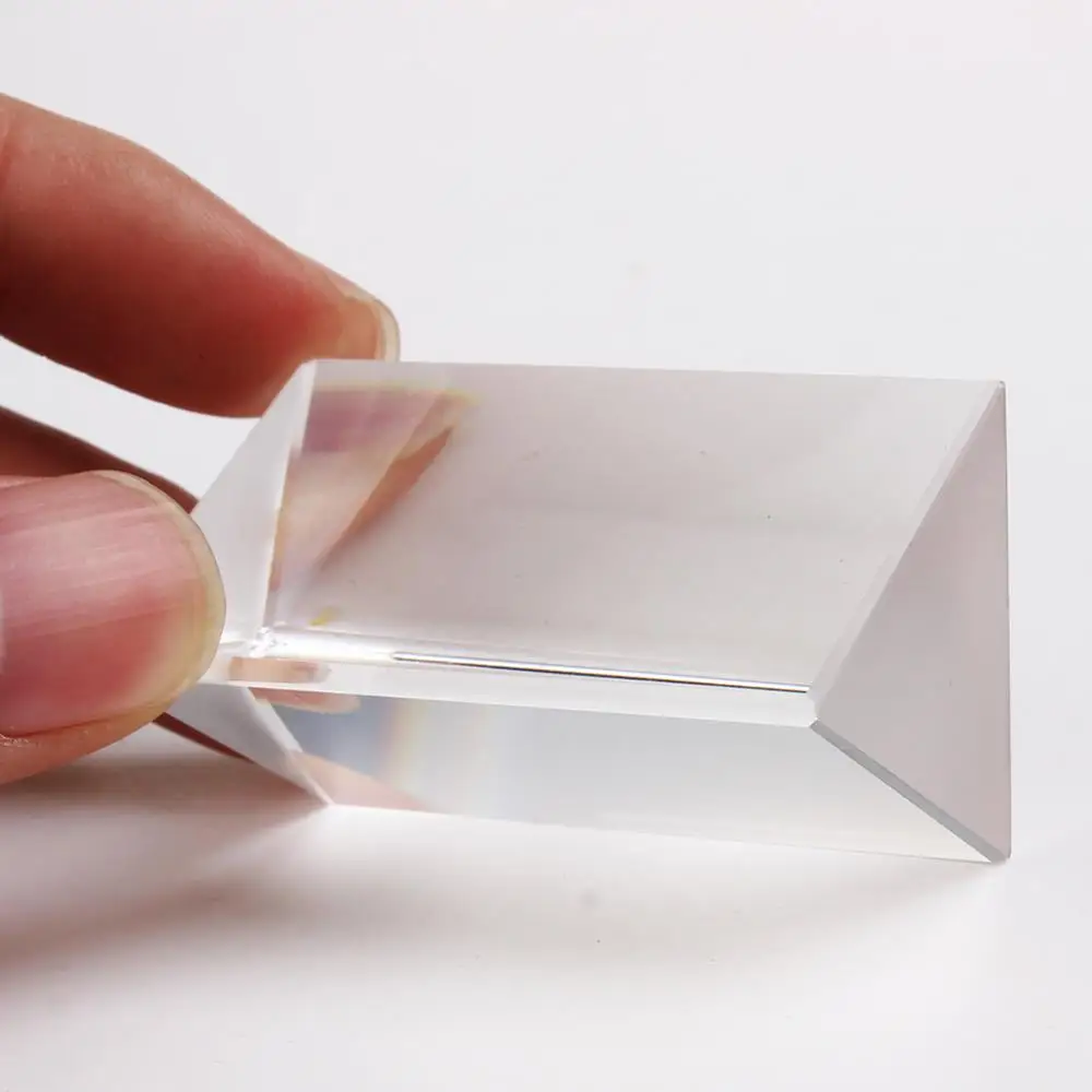 Physics Teaching Precision Optical Glass Prism Triangle Prismatic Free Shipping | Инструменты