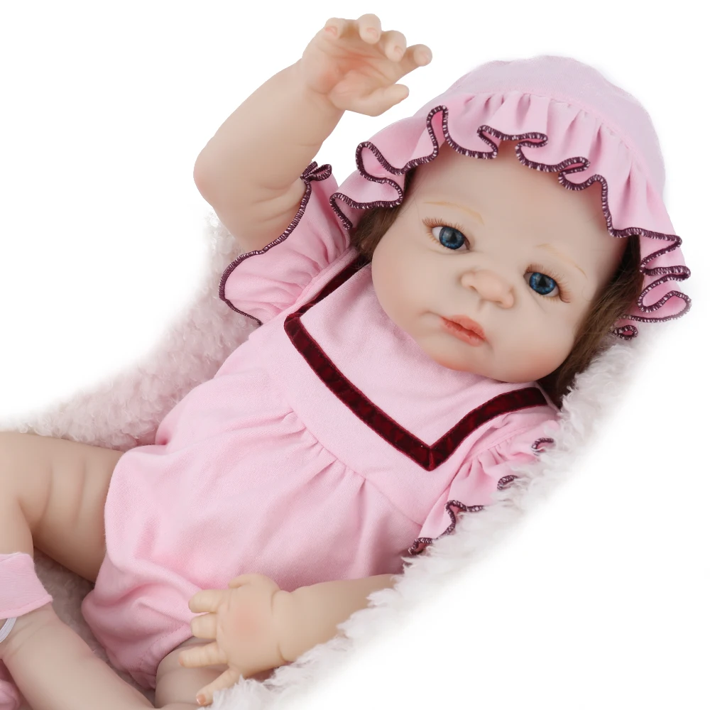 NPKDOLL Кукла реборн силиконовый новорожденный бэби 55 см одежда игркушки для