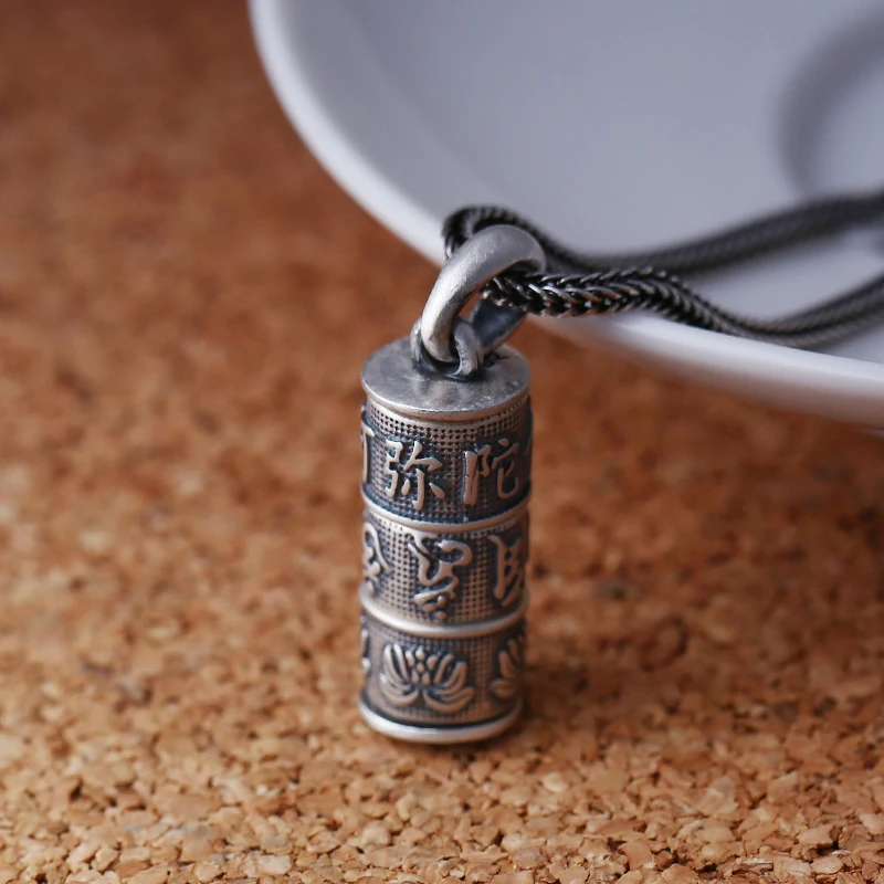 Винтажная коробка из серебра 990 пробы в китайском стиле для мужчин и