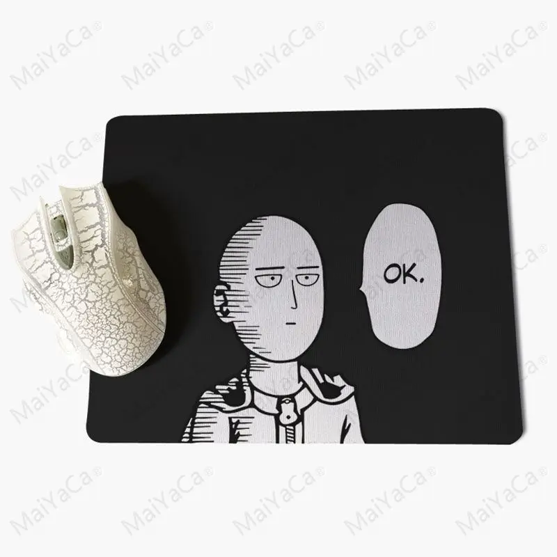 MaiYaCa дизайн аниме One punch man индивидуальный игровой коврик для мыши для ноутбука Размер для 18x22 см 20x25 см 25x29 см игровой коврик для мыши