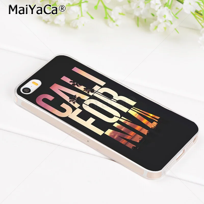 MaiYaCa Калифорния крутой Нью Йорк Бостон Майами чехол для телефона iPhone 8 7 6 6S Plus X XS MAX