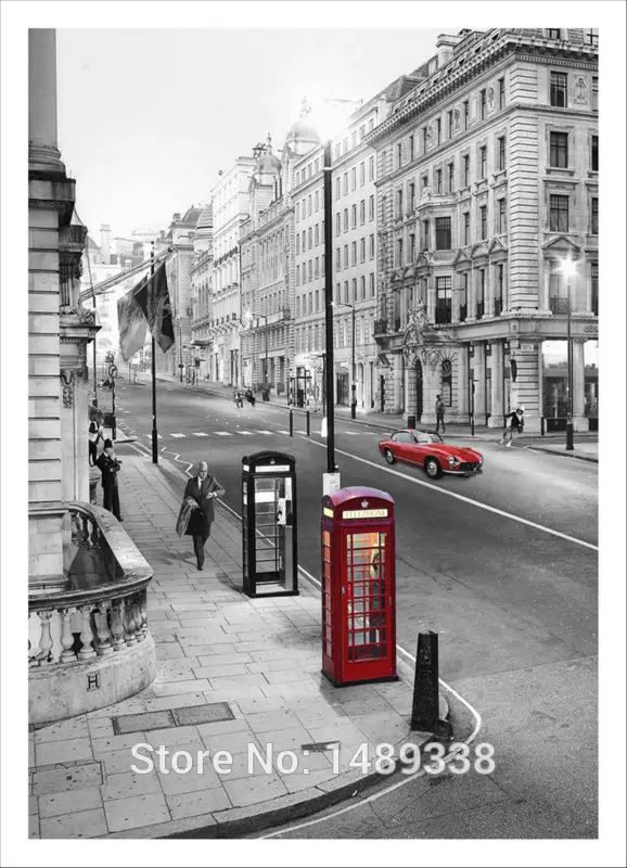 Бесплатная доставка современная настенная живопись лондон пейзаж главная