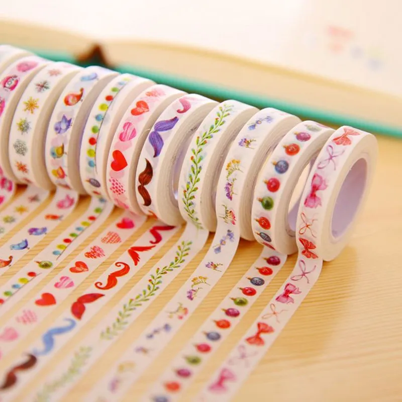 Coloffice 1 шт. тонкая узкая сторона клейкая лента альбом сделай сам стикер для декора