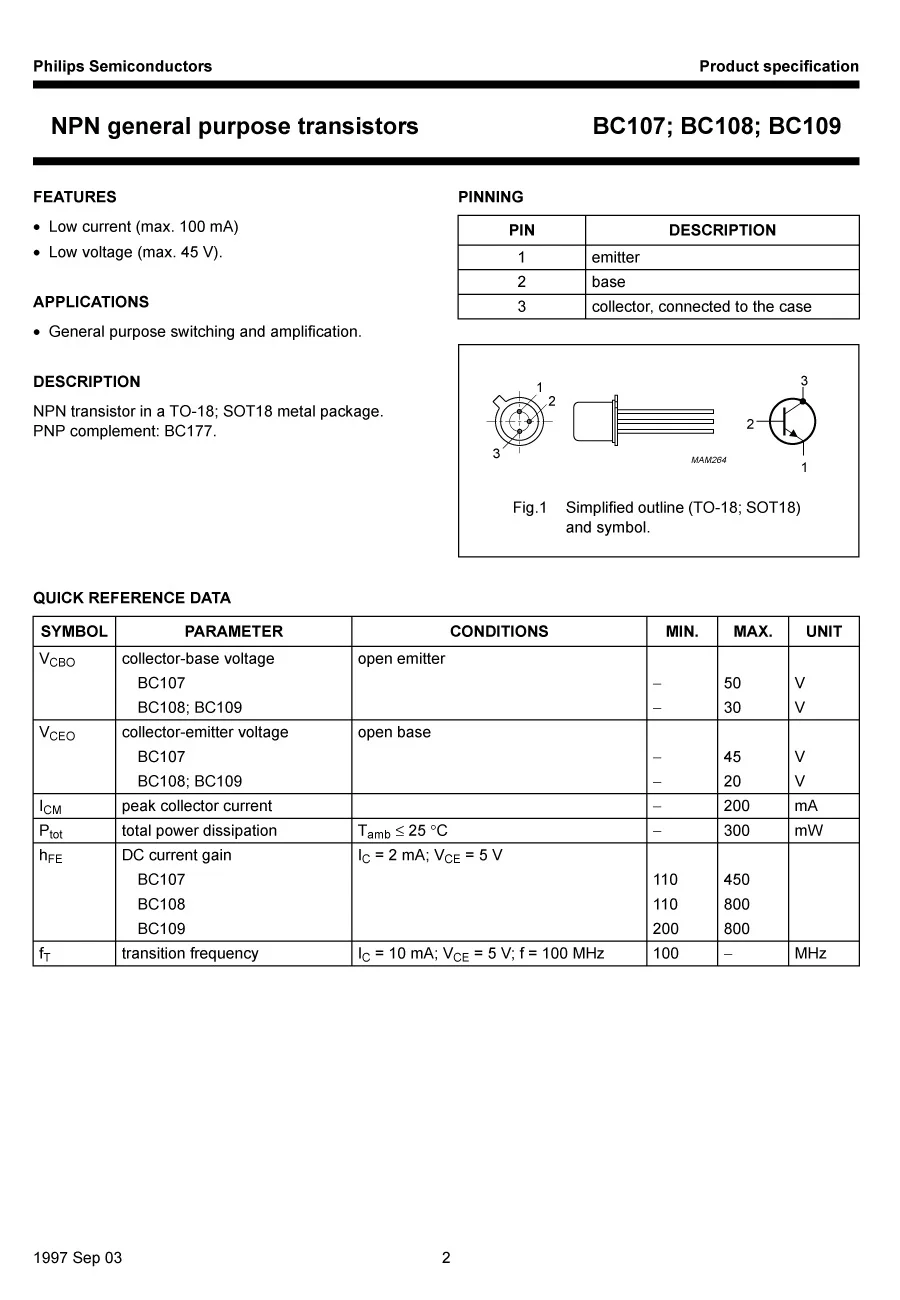 2018 горячая Распродажа 30 шт/50 шт Холланд BC BC107B NPN Золотое уплотнение Низкая
