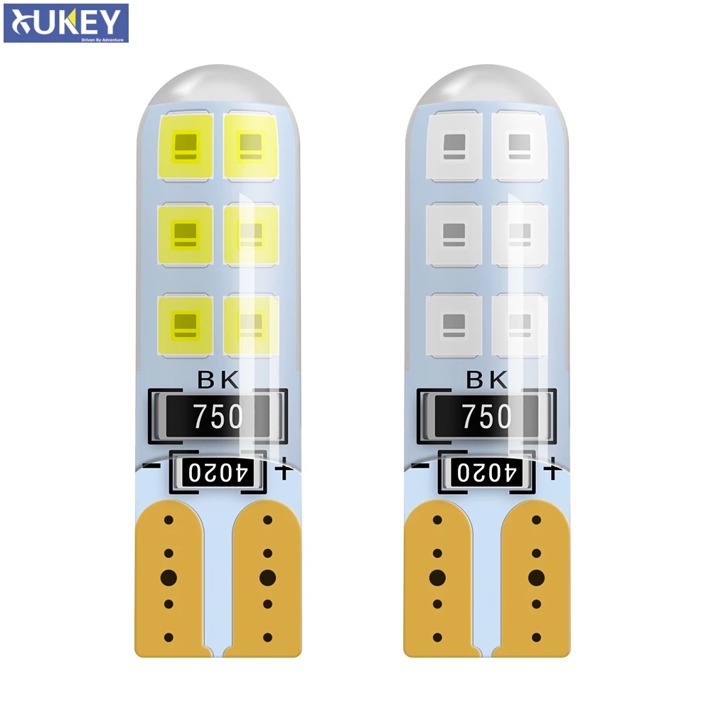 Xukey Автомобильные светодиодные лампы T10 с клиновидным цоколем 501 168 W5W