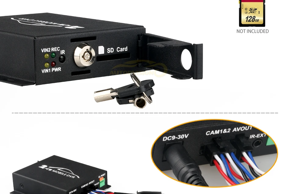 2CH Мини DVR видео записано в то же время DVR для такси shool автобус домашнего офиса камеры наблюдения устройства sd карты запись diy cctv
