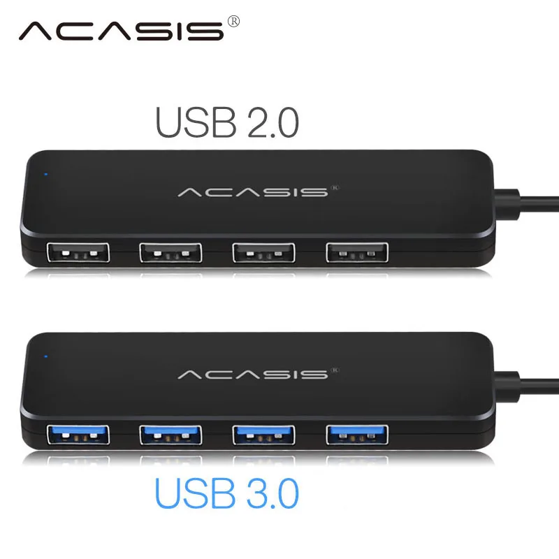 Acasis USB 3 0 концентратор 4 порта Внешний usb-разветвитель 2 с микро-концентратор порт