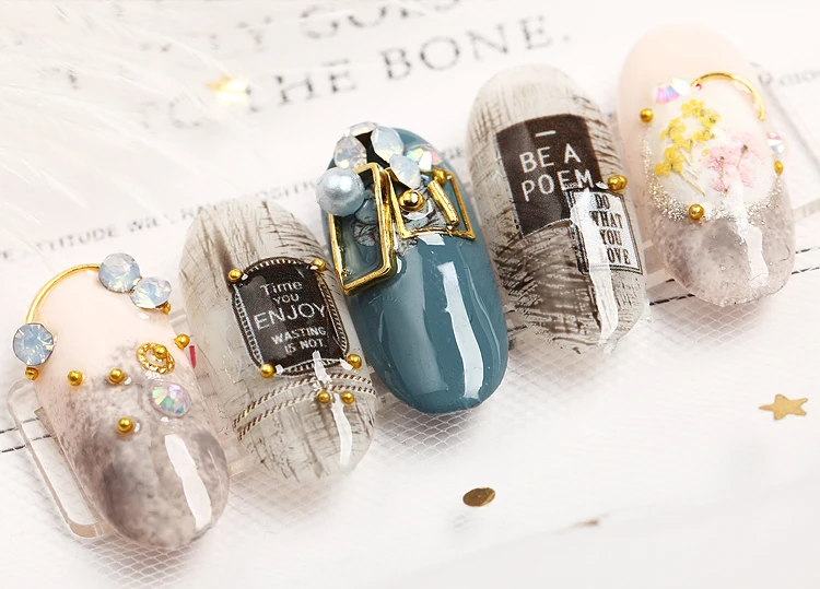 1 банка смешанные формы 3D хрустальные камни для дизайна ногтей украшения