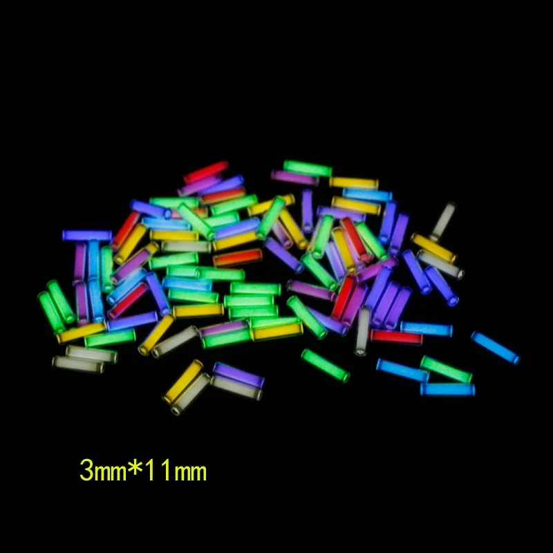 3*11 мм DIY 1 шт Тритий газовая трубка самосветящаяся 15 лет высокотехнологичных