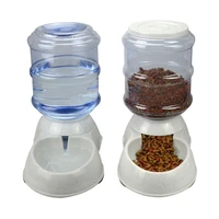 new 3 5l automatic pet feeder drinking fountain cat dog plastic food bowl pets water dispenser e2s