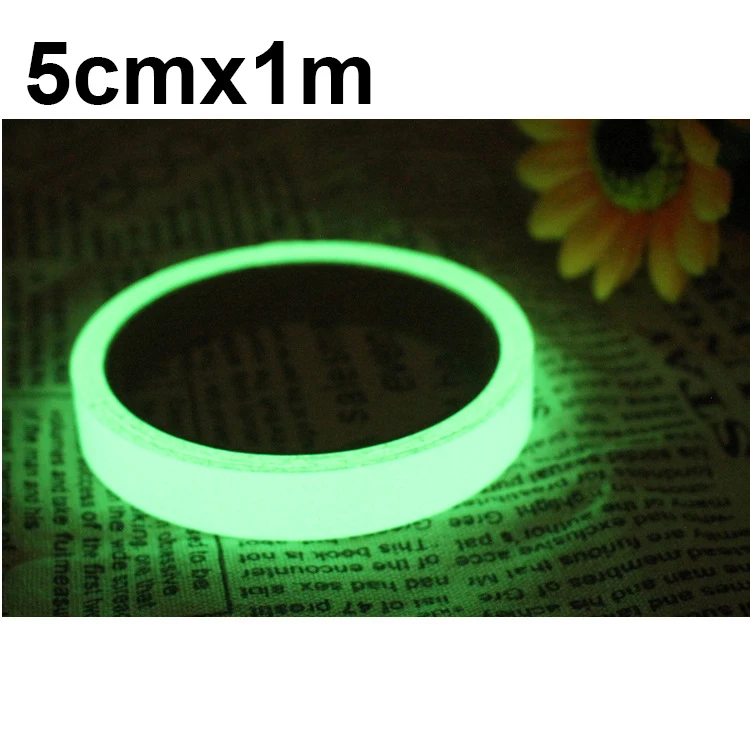 5cmx1m Green 12 мм 3 м светящаяся велосипедная наклейка самоклеящаяся велосипедная лента ночного видения светящаяся в темноте Предупреждение ющая наклейка cyclingSA-8 - Цвет: 5cmx1m Green