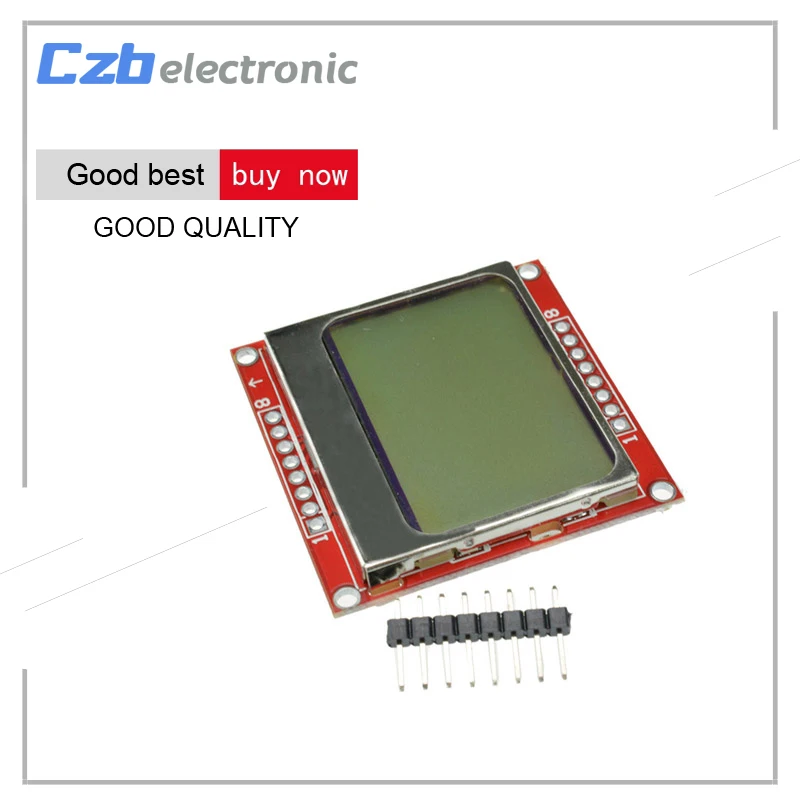 ЖК дисплей модуль монитор белое устройство подсветки PCB 84*48 84x84 5110 экран для