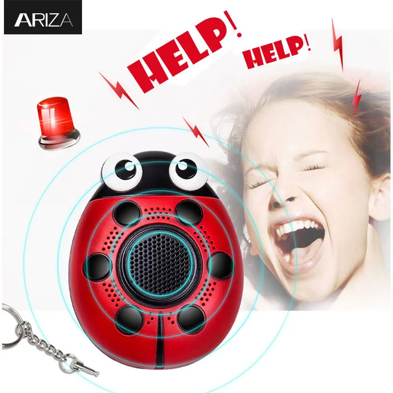 Ariza 130 дБ Самозащита SOS аварийная Личная тревожная сигнализация брелок со
