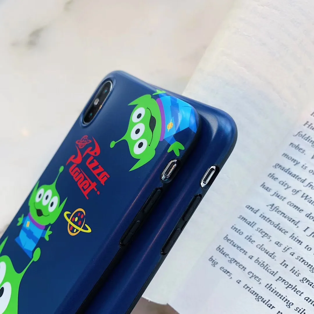 Cute Toy Story Buzz Woody Alien Phone Case For Apple iPhone 7 8 6 6s Plus Glossy IMD Cover 11 Pro Max X XS XR Coque