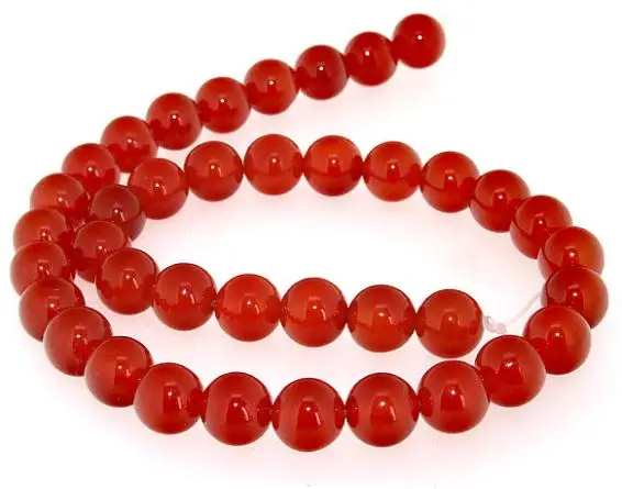

Unique Pearls jewellery Store,10mm Round Red Agate Gemstone Loose Beads 15inches One Full Strand LC3-0165