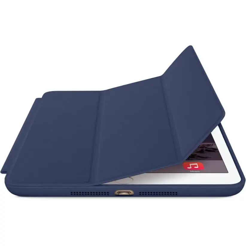 U хорошая ручка Pu чехол для IPad Mini 1 2 3 Retina умный тонкий стенд кожаный кожа темно