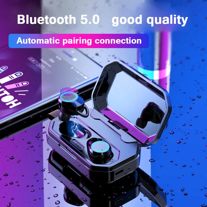 Moloke Bluetooth гарнитура TWS наушники беспроводные стерео с микрофоном и зарядным