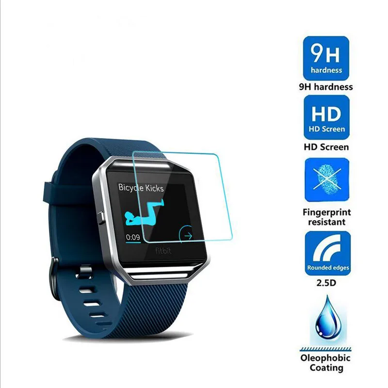 Ультра HD прозрачное Закаленное стекло Защитная пленка для Fitbit Blaze Sport Смарт-часы