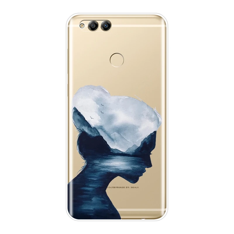 Чехол для телефона девочек Huawei Honor 8X MAX 10 9 8 7 Мягкая силиконовая задняя крышка Lite S