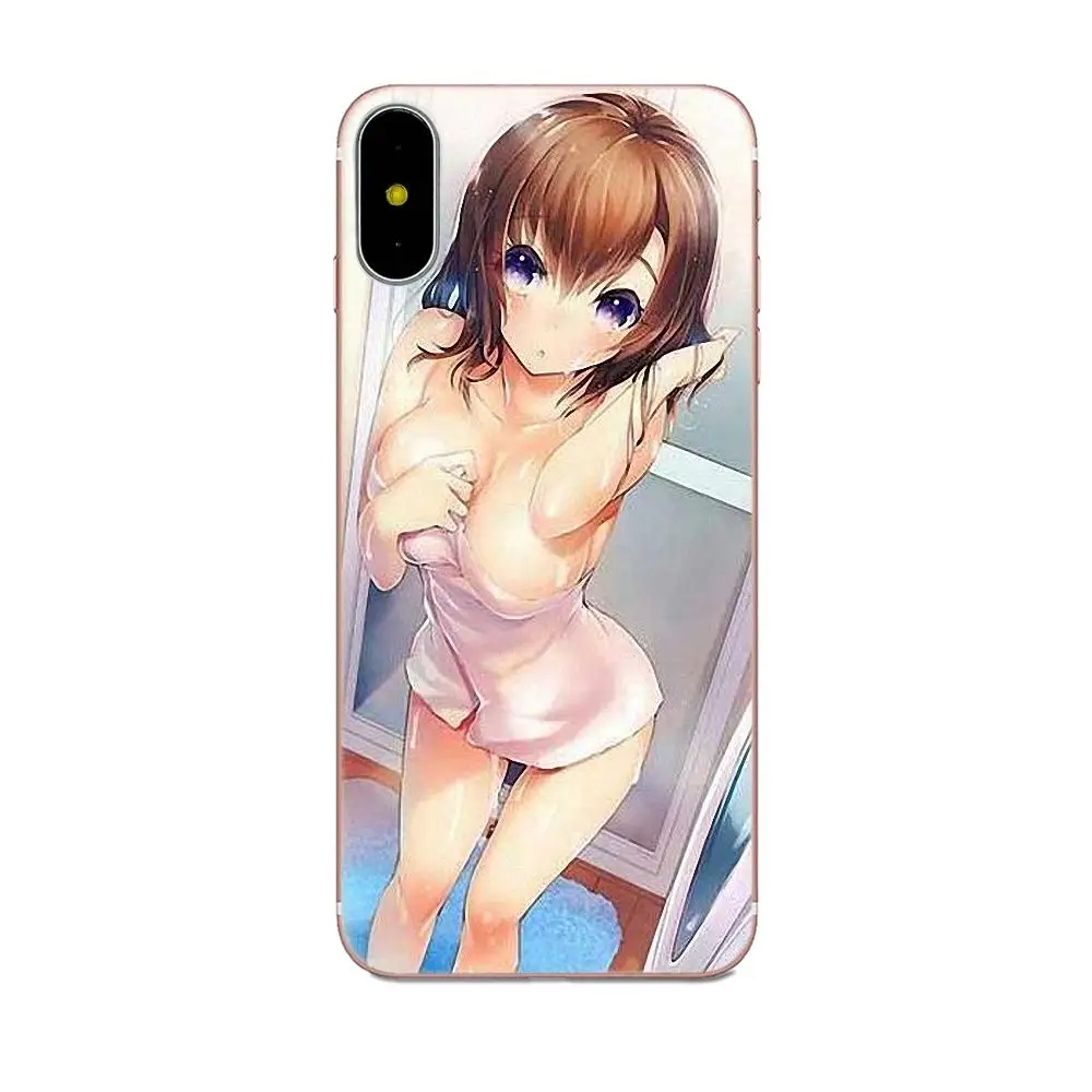 Супер сексуальная аниме-девушка для Apple iPhone X XS Max XR 4 4S 5 5C 5S SE 6 6S 7 8 Plus Мягкий ТПУ