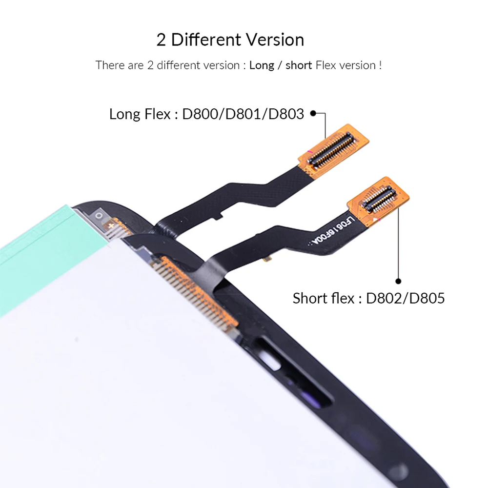 ЖК дисплей класса AAA для LG G2 D802 D805 сменный сенсорный экран с дигитайзером в сборе