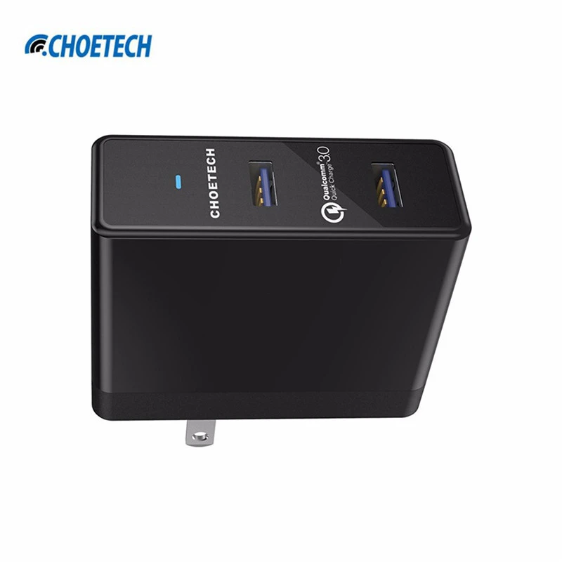 Choetech мобильного телефона заряда QC3.0 Быстрый США Plug Путешествия стены Зарядное