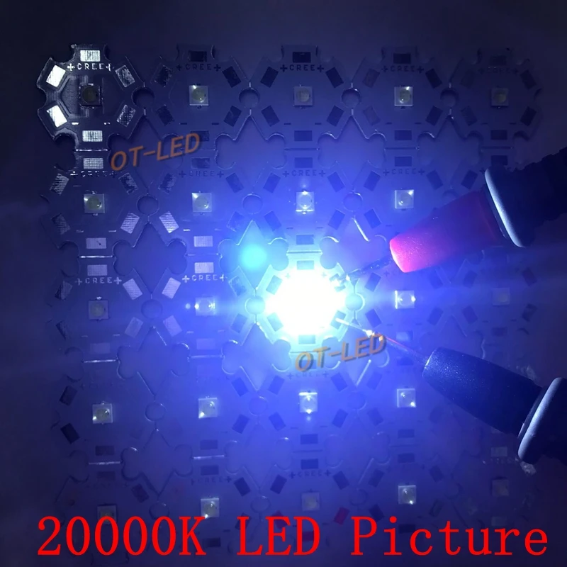 10 шт 1-3 Вт CREE 3535 LED холодный белый 10000K 20000K вспышка светильник высокая мощность