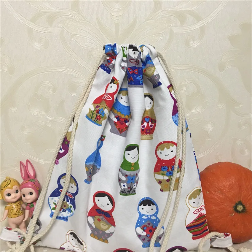 Холщовый эко рюкзак YILE на шнурке для студентов сумка обуви китайская