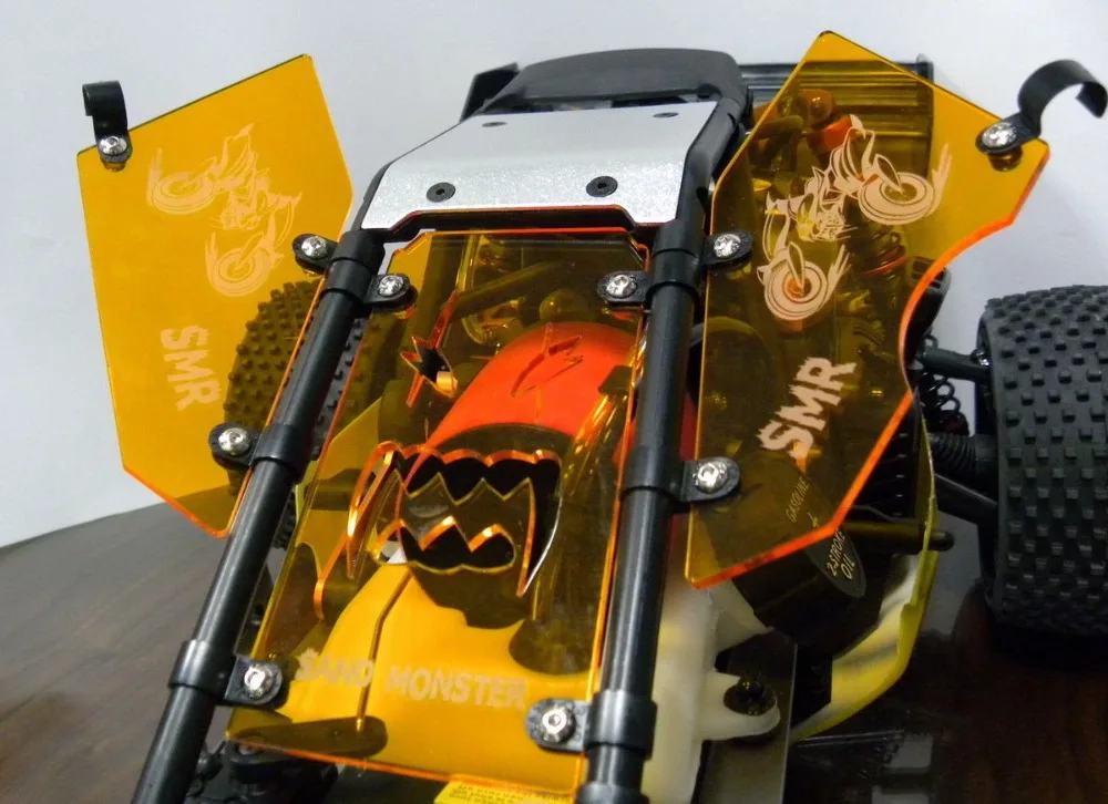 1/5 Baja 5B HPI ROVAN KM Багги Украшение Декор окна ветровое стекло набор окно Сделано в