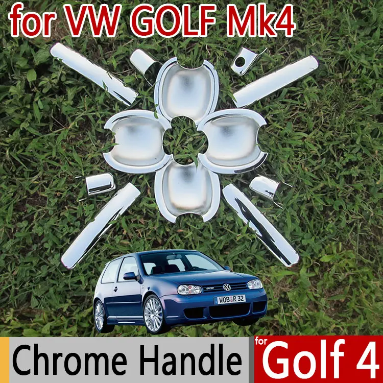 Хромированные Чехлы для ручек VW Golf 4 Mk4 хромированный Стайлинг Volkswagen 1J
