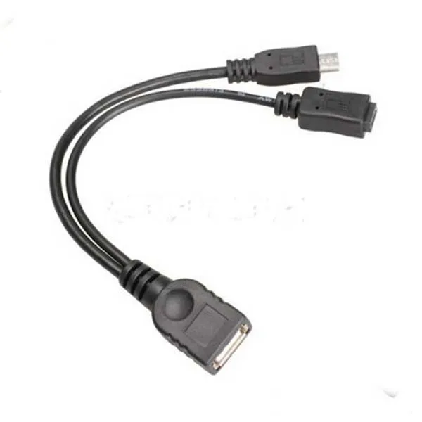 Кабель для телефона 1 в 2 OTG Micro USB Host Power Y Splitter адаптер Mirco 5 Pin Мужской Женский кабель