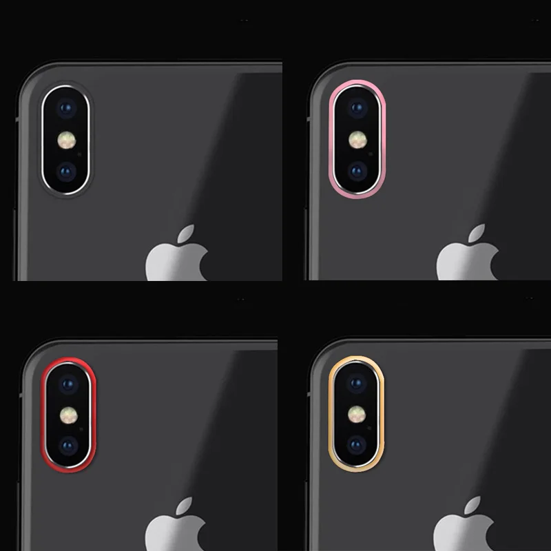 KUKOWDEE металлический бампер Защита камеры для iPhone 6 7 8 plus крышка объектива X задняя