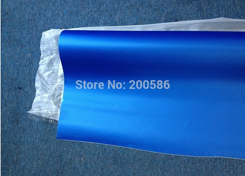 Матовая виниловая пленка жемчужного синего цвета автомобильная без пузырьков