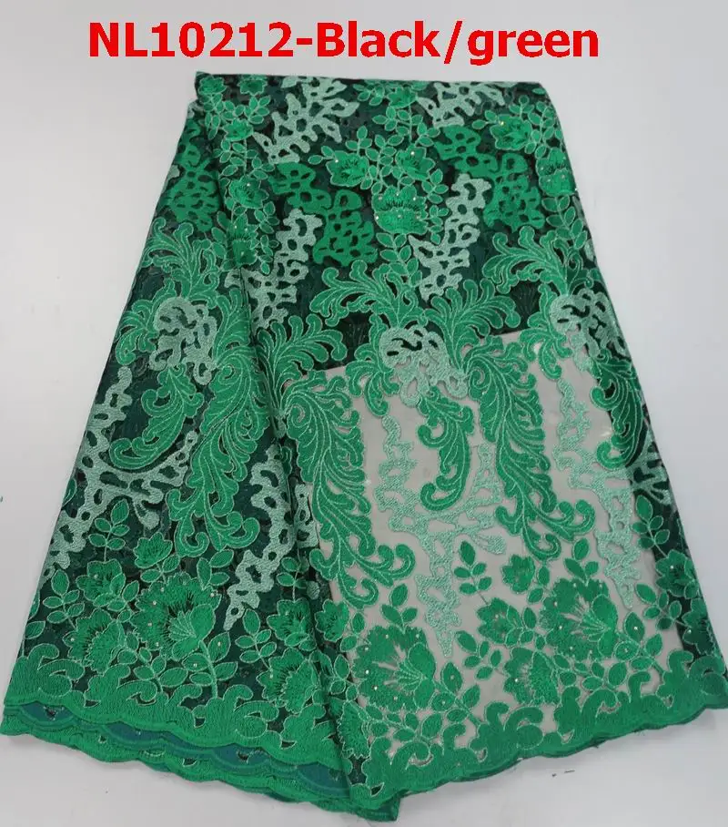 Бесплатная доставка новый последовательность французский шнурок черный зеленый